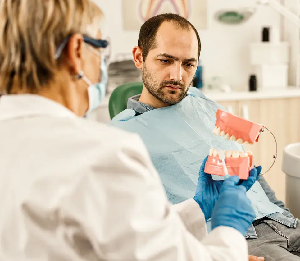 A full-mouth rehabilitation — before and after, shared with patient consent